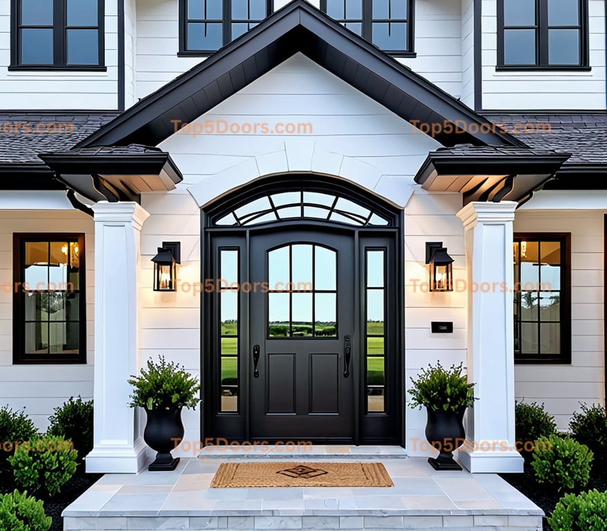 Virginia wrought iron arched double modern farmhouse Do