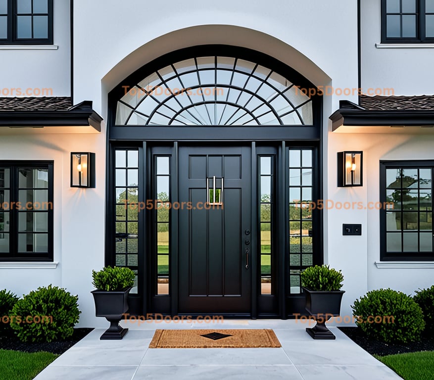 Virginia wrought iron glass paneled mid-century modern 