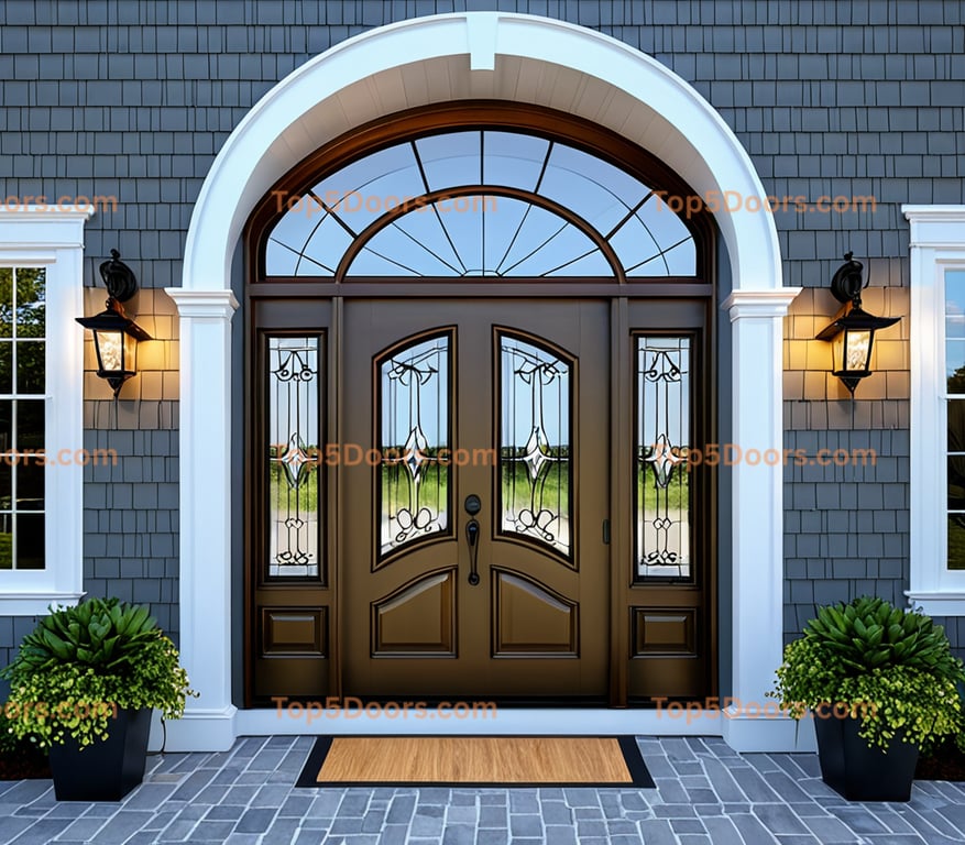 Washington arched double cape cod Door