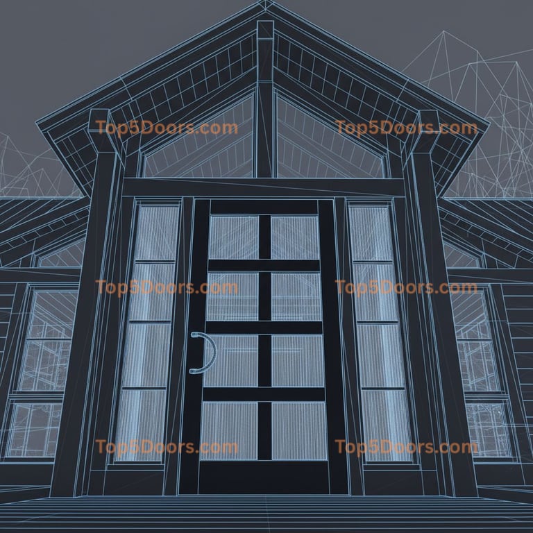 Washington barn door scandinavian Door