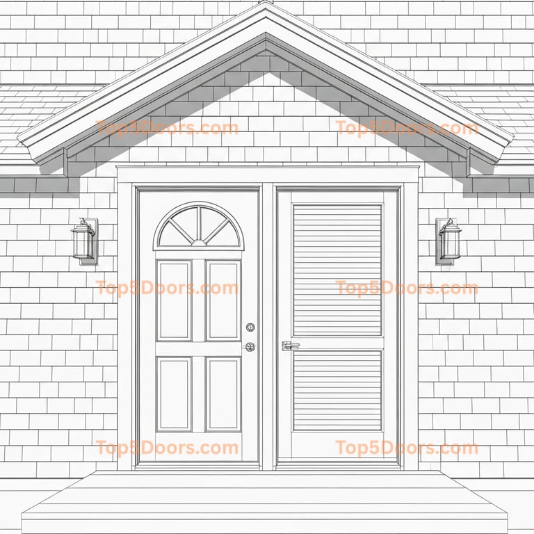 Washington closet door coastal Door