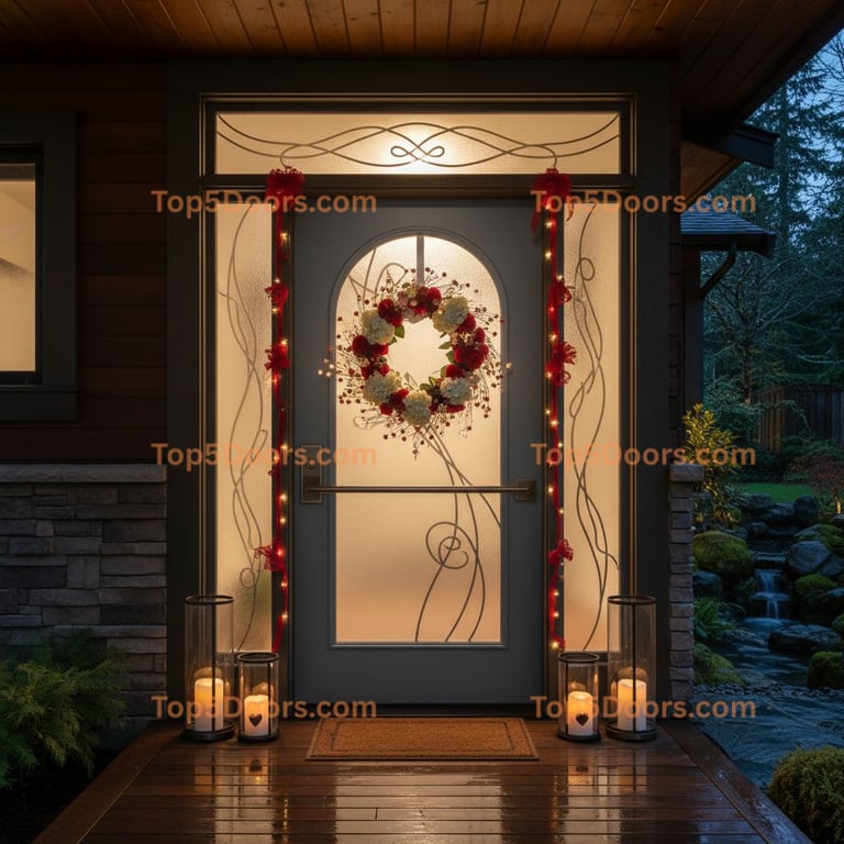Washington entry door japanese zen Door