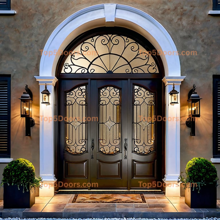 Washington front entry door spanish colonial Door