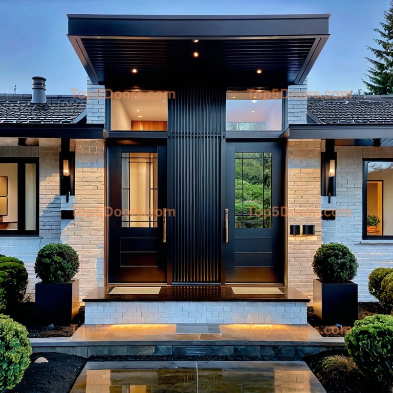 Washington pivot mid-century modern Door