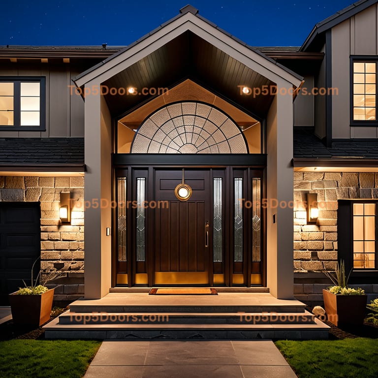 Washington pivot mid-century modern Door