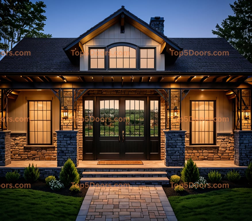 Washington steel frame craftsman Door