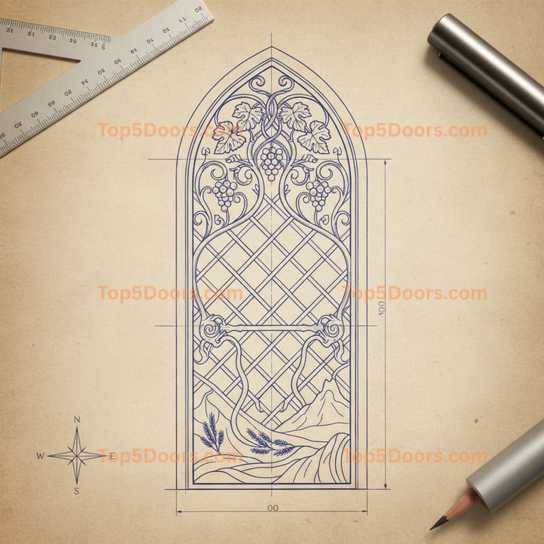 Washington wine cellar door craftsman Door