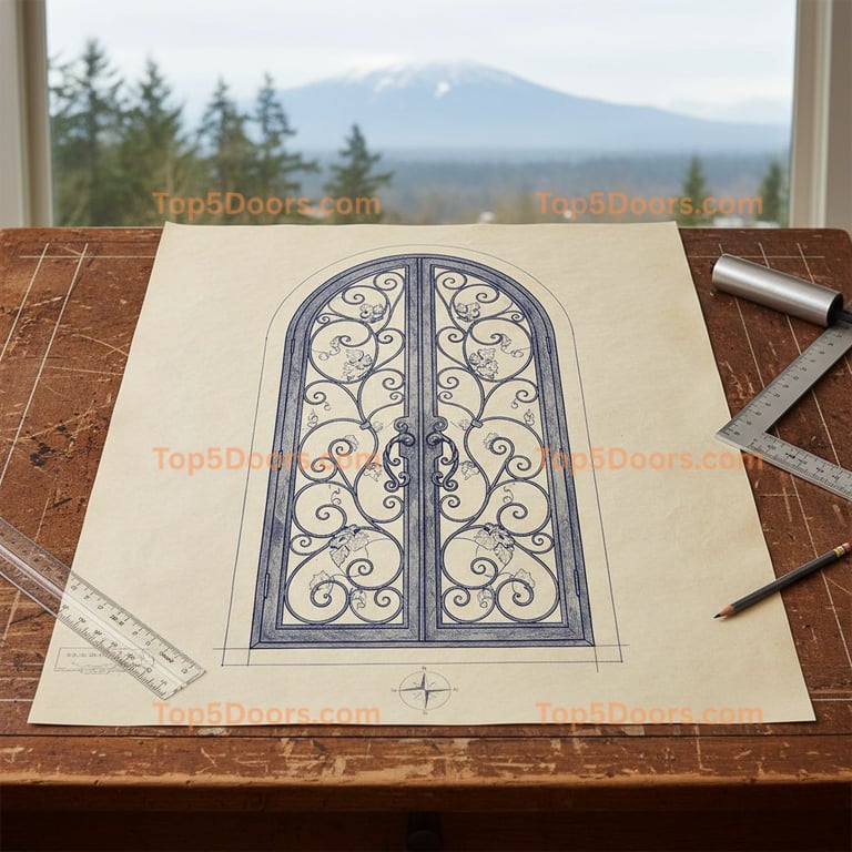 Washington wine cellar door french country Door