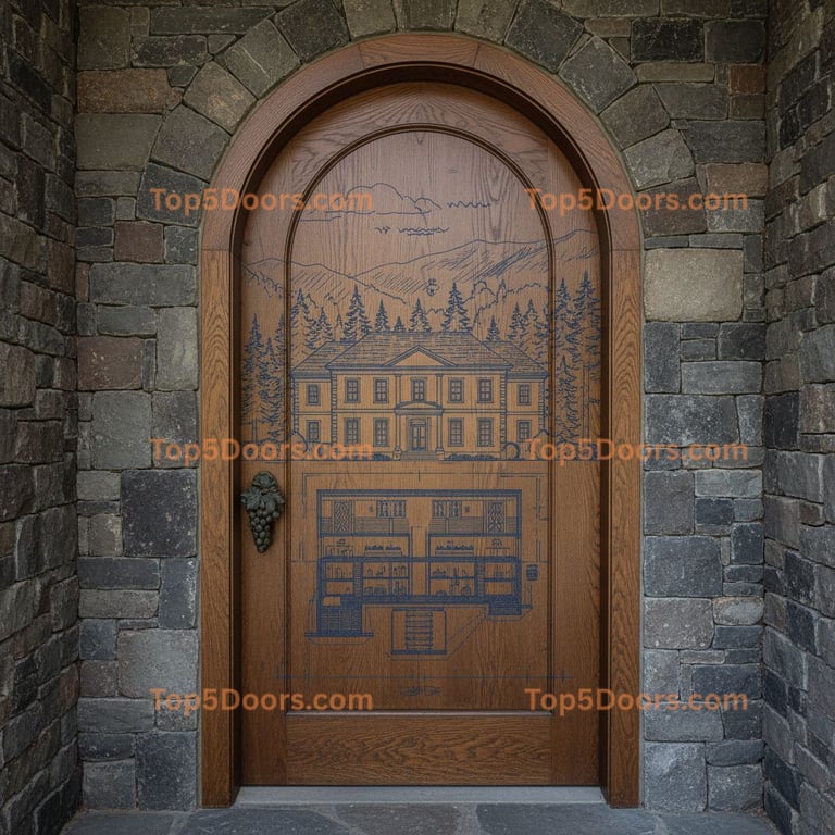 Washington wine cellar door georgian Door