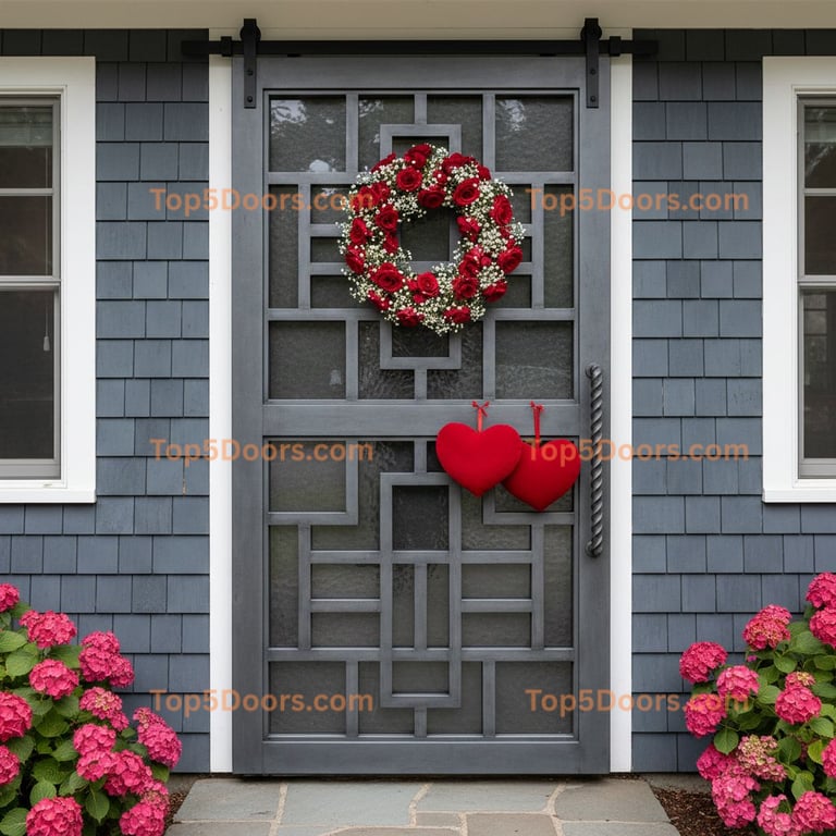 Washington wrought iron barn door cape cod Door