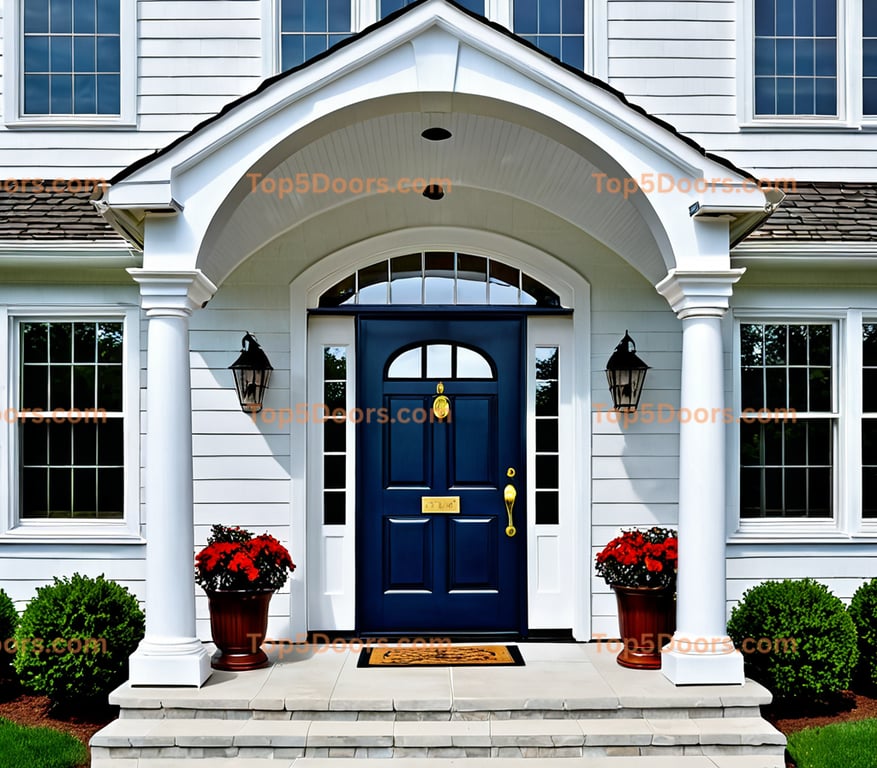 West Virginia arched double cape cod Door