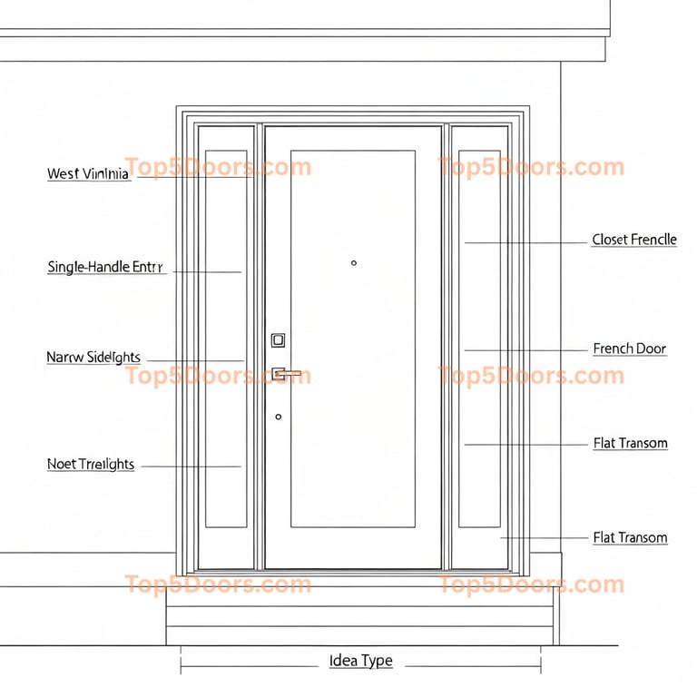 West Virginia closet french door minimalist Door