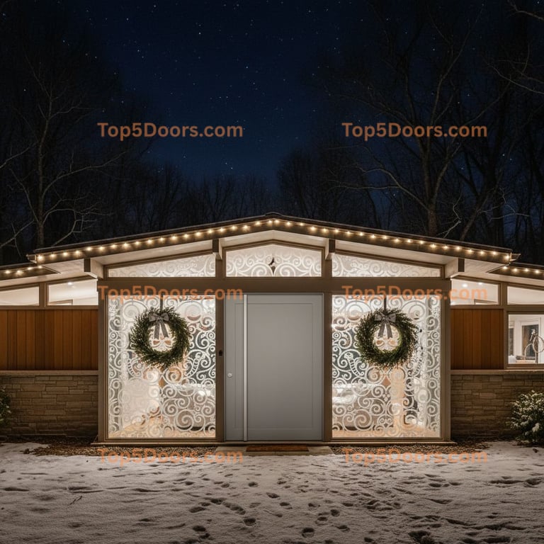 West Virginia pivot mid-century modern Door