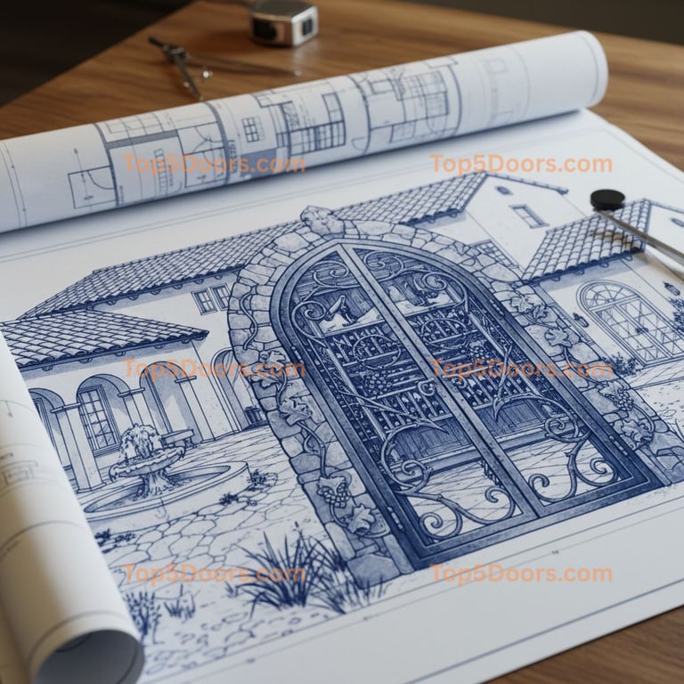 West Virginia wine cellar door spanish colonial Door