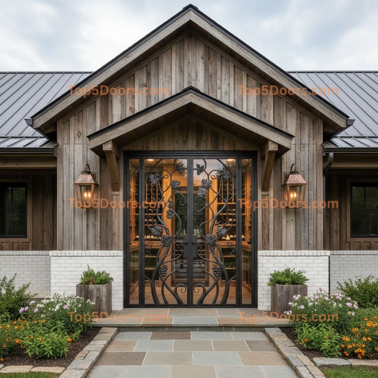 West Virginia wine cellar door modern farmhouse Door