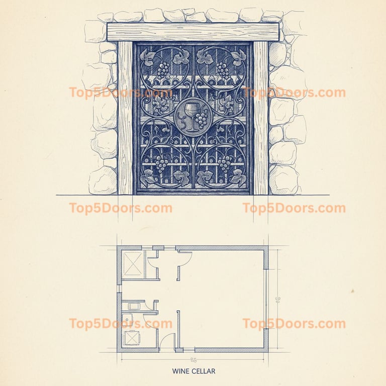 West Virginia wine cellar door craftsman Door