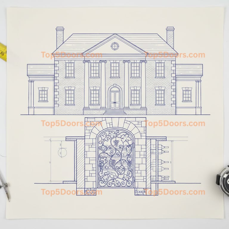 West Virginia wine cellar door georgian Door