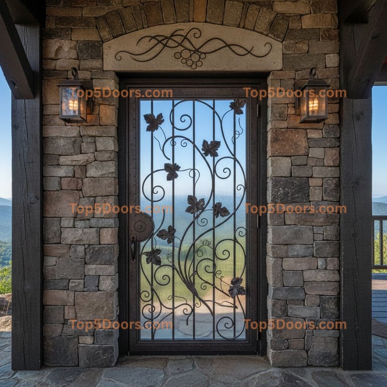 West Virginia wine cellar door mountain lodge Door