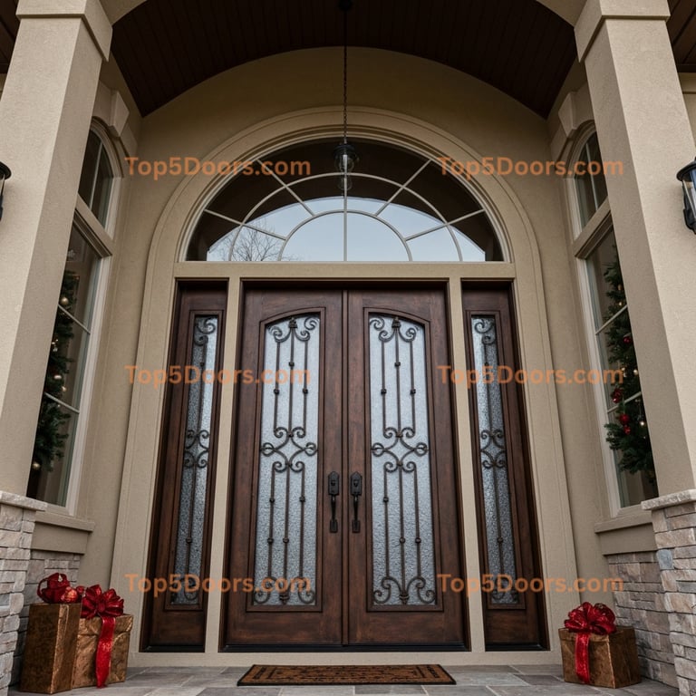 West Virginia wrought iron double tuscan Door