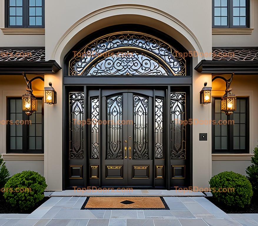 West Virginia wrought iron solid panel korean modern Do