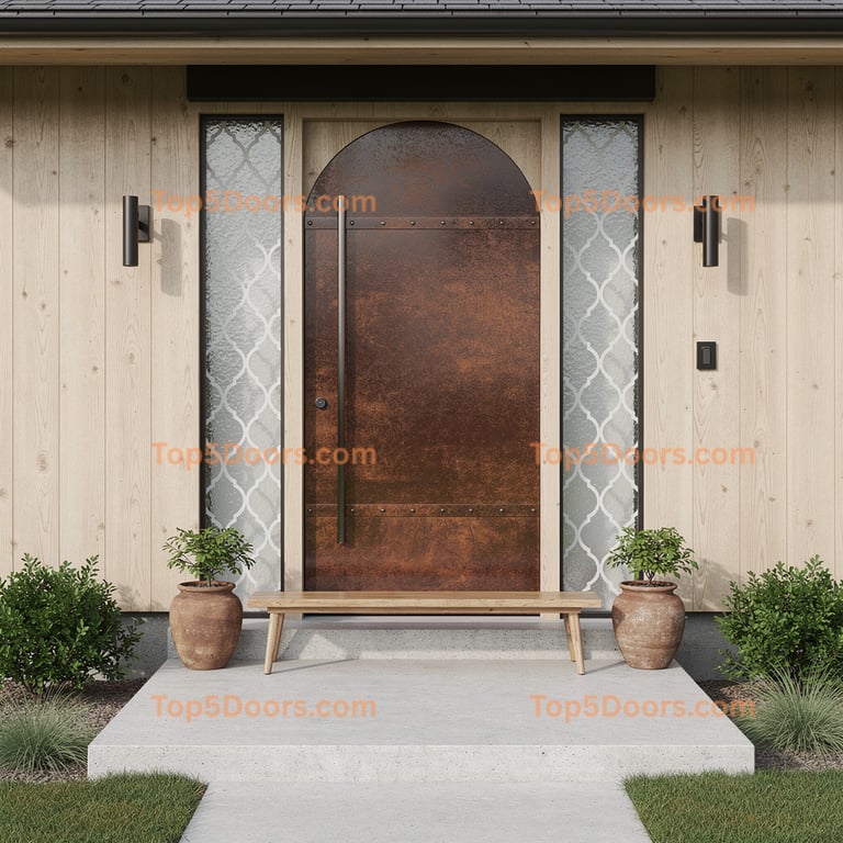 Wisconsin barn door japanese zen Door