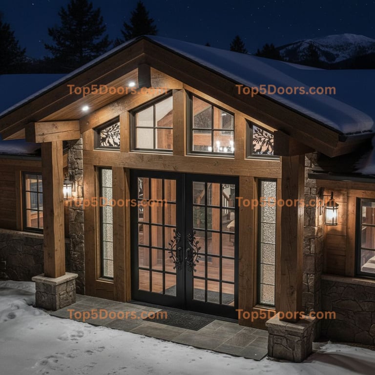 Wisconsin closet sliding door mountain lodge Door