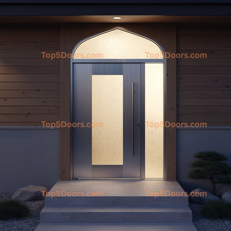Wisconsin entry door japanese zen Door