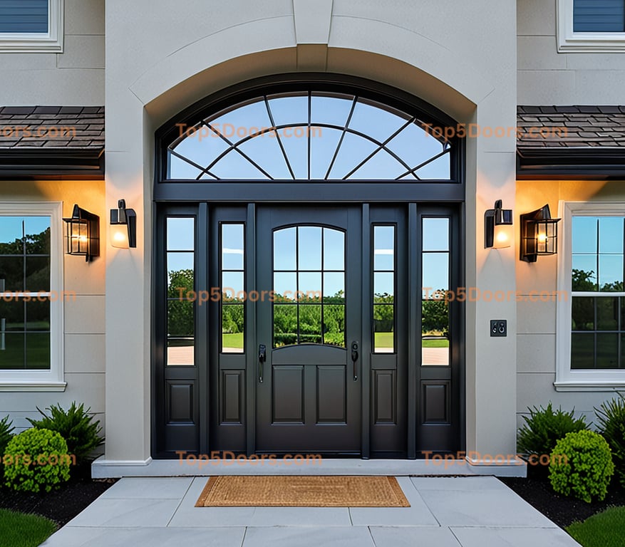 Wisconsin glass paneled modern Door