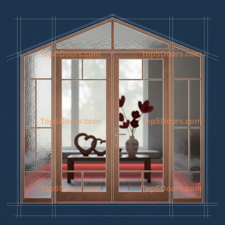 Wisconsin patio door japanese zen Door