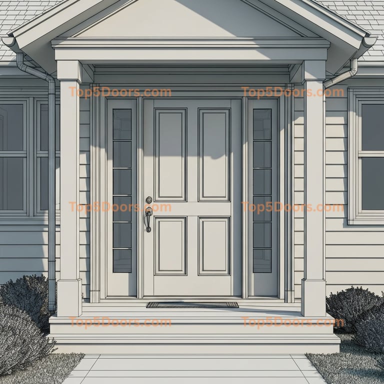 Wisconsin single spanish colonial Door