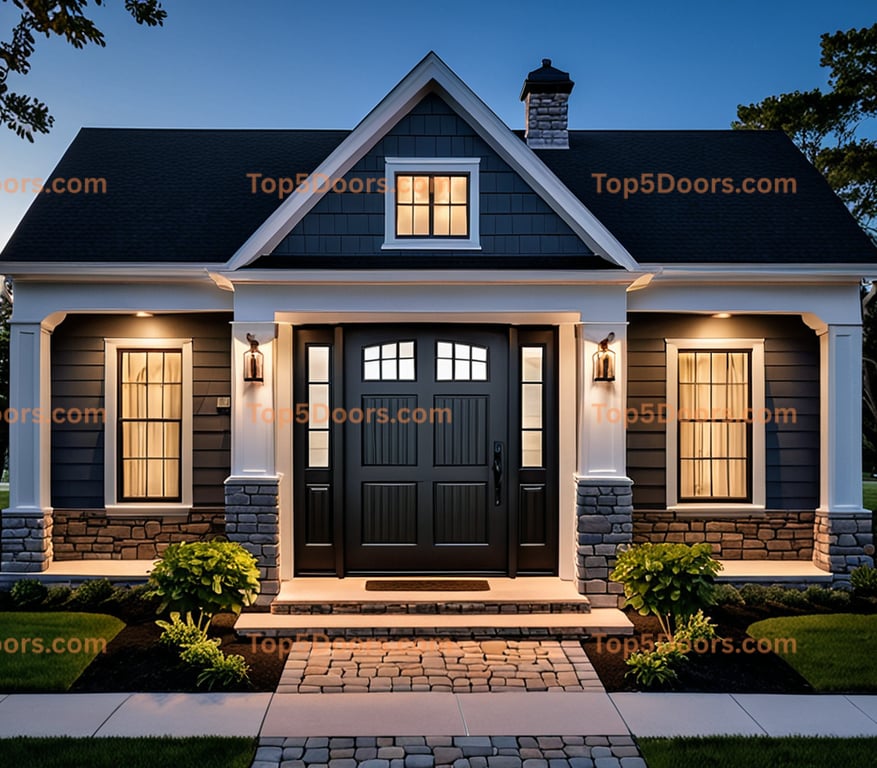 Wisconsin solid panel cape cod Door