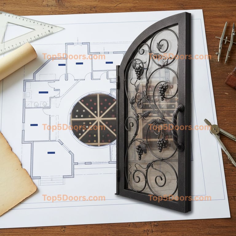 Wisconsin wine cellar door georgian Door