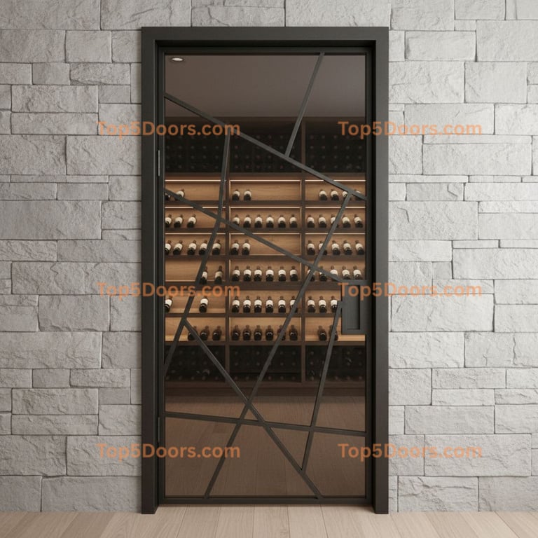 Wisconsin wine cellar door minimalist Door