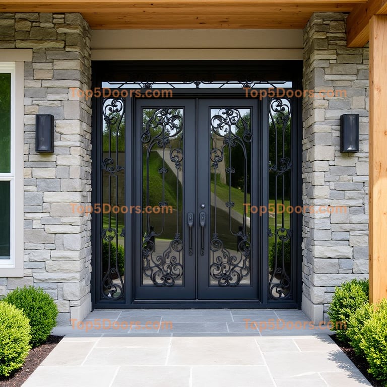 Wisconsin wine cellar door modern farmhouse Door