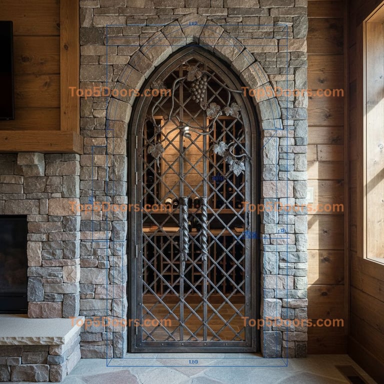 Wisconsin wine cellar door craftsman Door