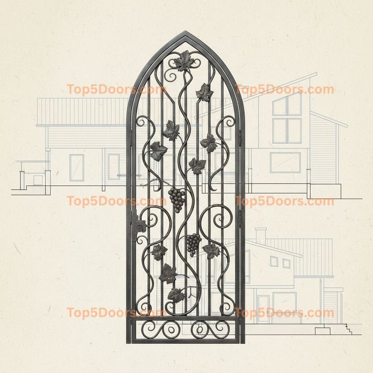 Wisconsin wine cellar door modern Door