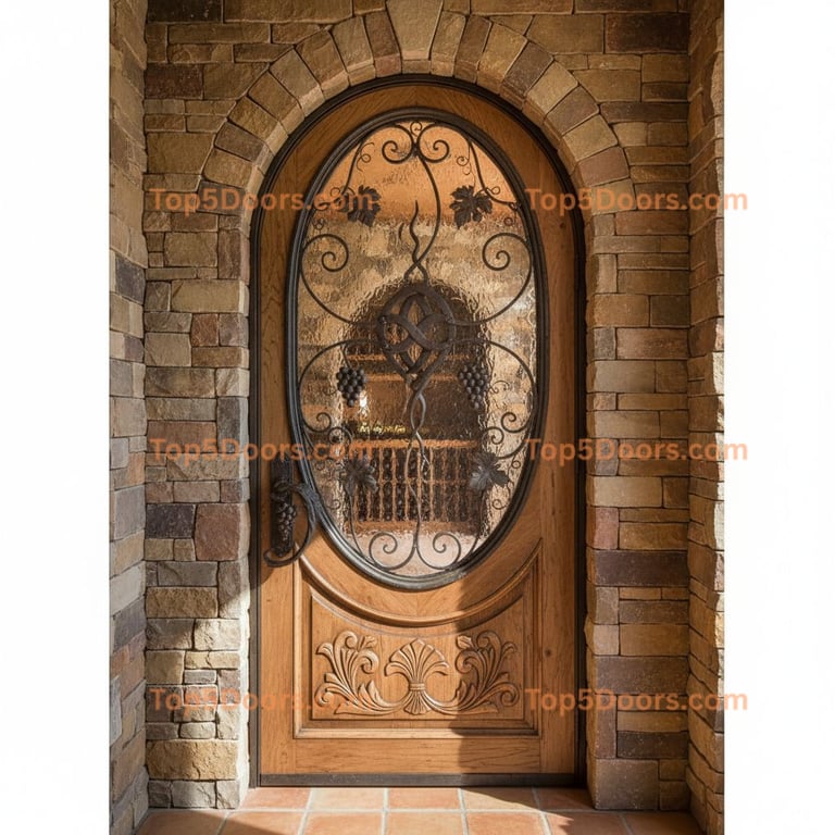 Wisconsin wine cellar door mediterranean Door