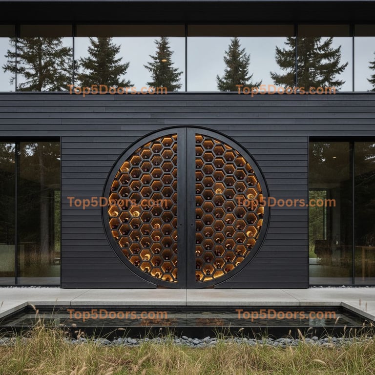 Wisconsin wine cellar door minimalist Door