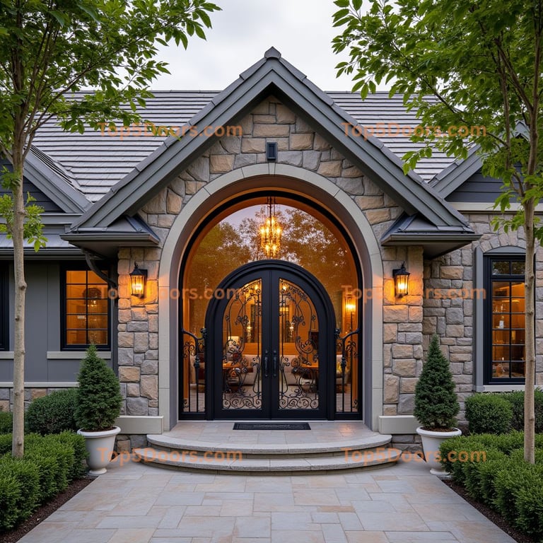 Wisconsin wine cellar door scandinavian Door