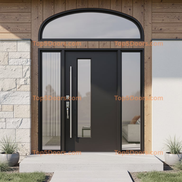 Wisconsin wrought iron barn door mid-century modern Doo