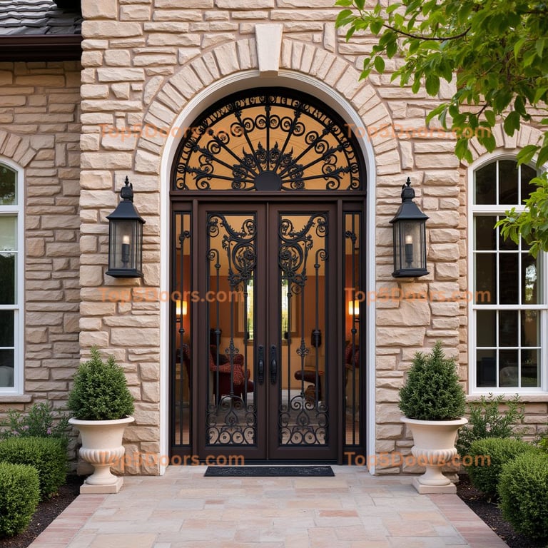 Wrought Iron Entrance Doors