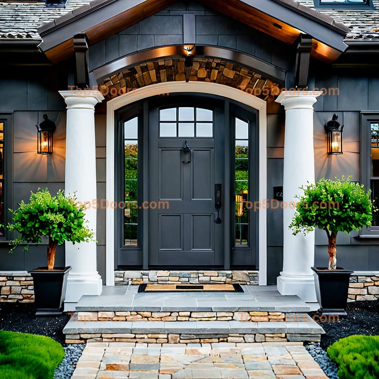 Wyoming arched single contemporary Door