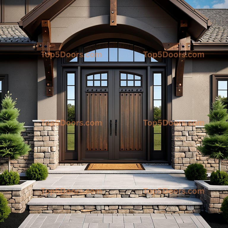 Wyoming double mountain lodge Door