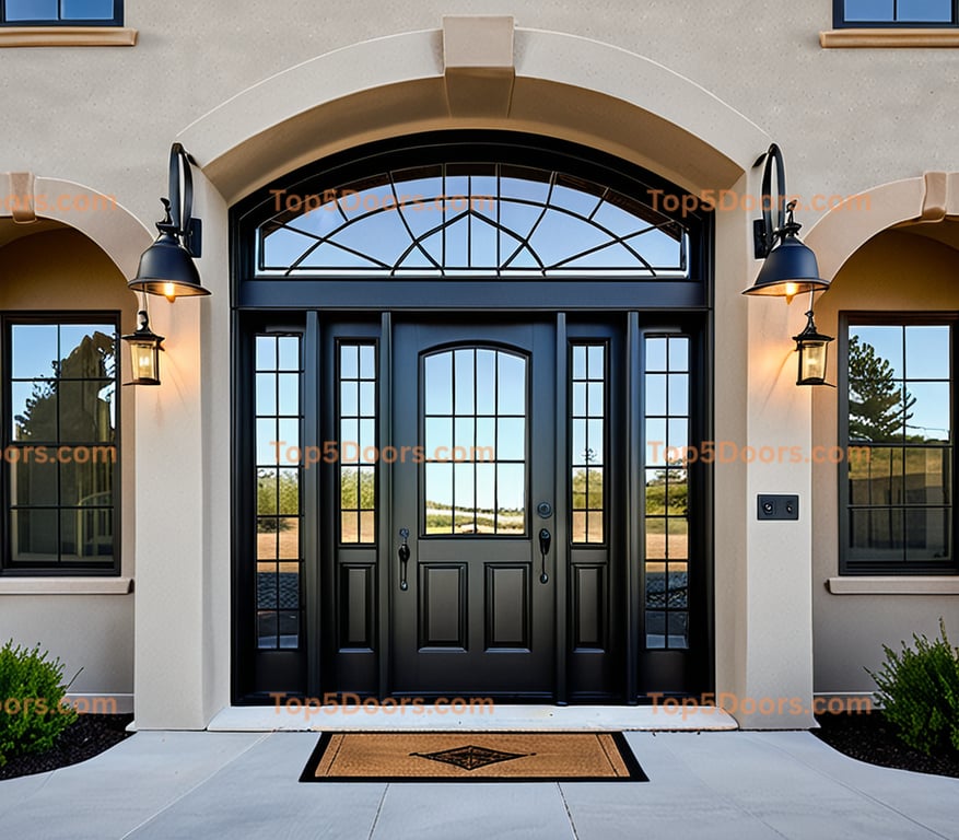 Wyoming glass paneled georgian Door