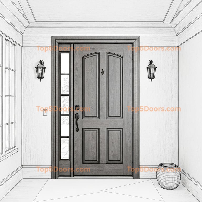 Wyoming interior door french country Door