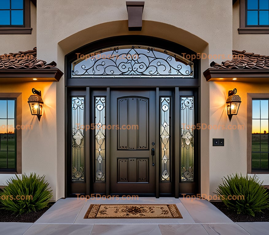 Wyoming solid panel mediterranean Door