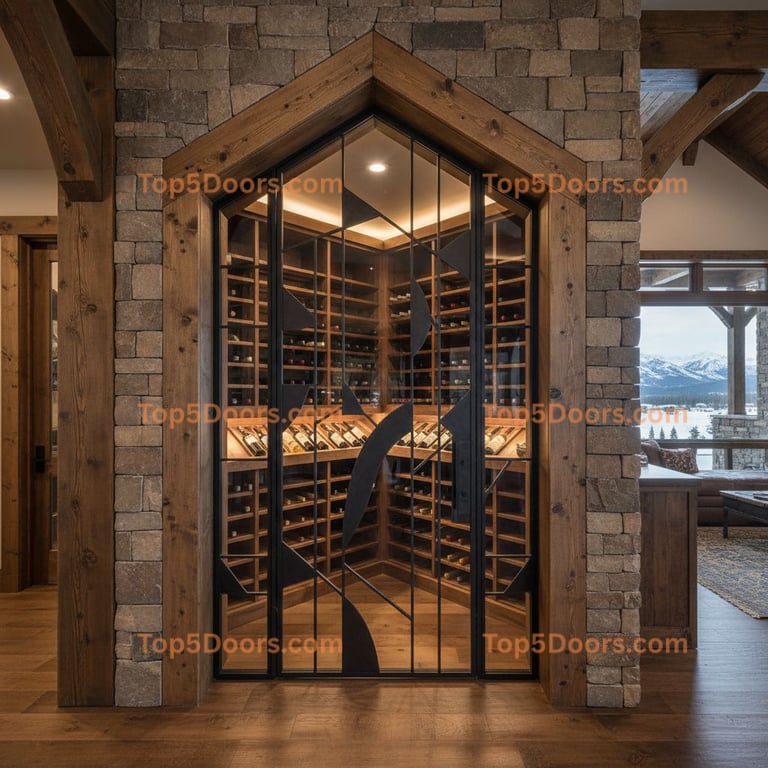 Wyoming wine cellar door craftsman Door