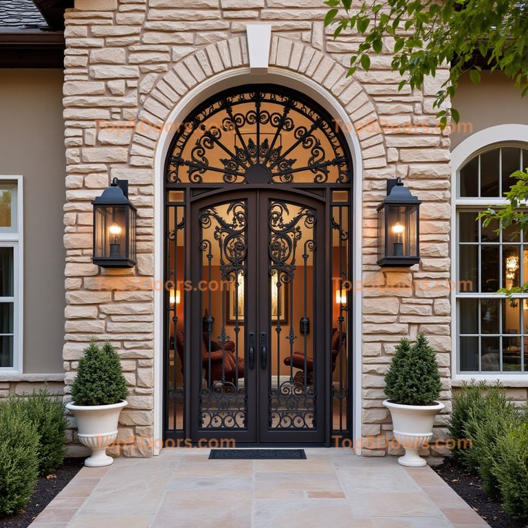 Wyoming wine cellar door french country Door