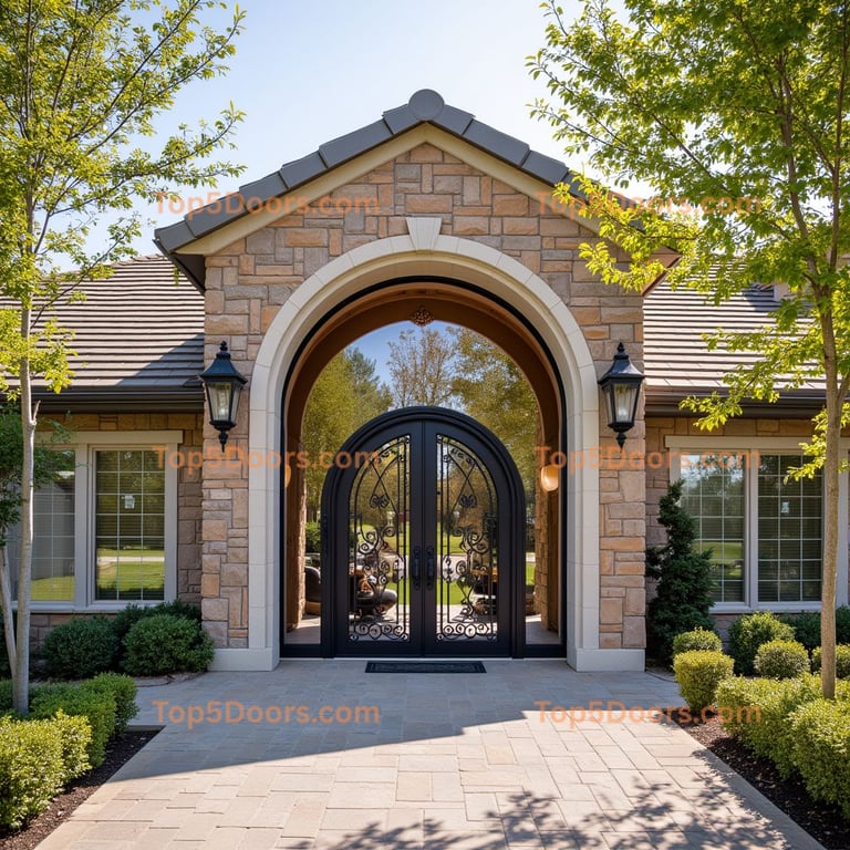Wyoming wine cellar door mediterranean Door