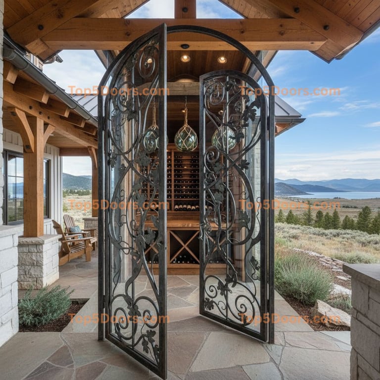 Wyoming wine cellar door coastal Door